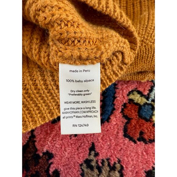 Mara Hoffman XS Baby Alpaca Knit Sweater Women's Crewneck Jumper - Picture 6 of 9